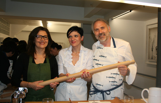 Laura Zavan, Katia Valentini et Mauro Bochicchio