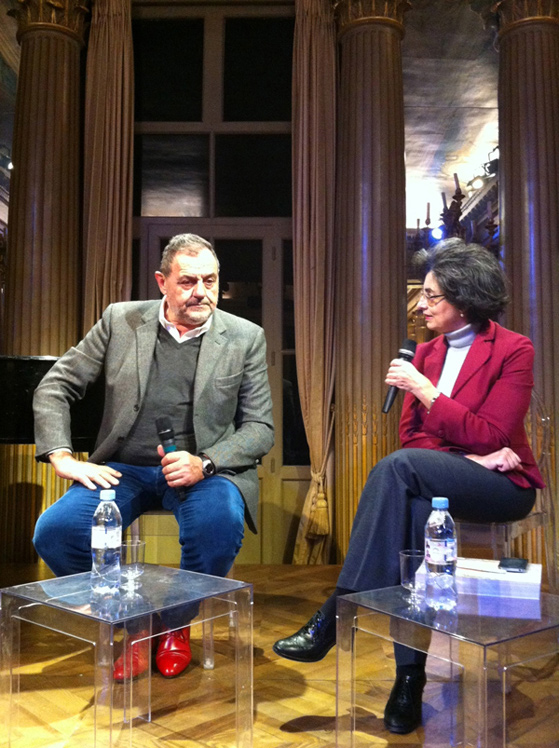 Gianfranco Vissani interviewé par Marina Valensise, la directrice de l'Institut
