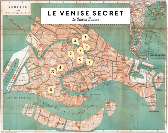 Carte de Venise, les adresses de Laura Zavan
