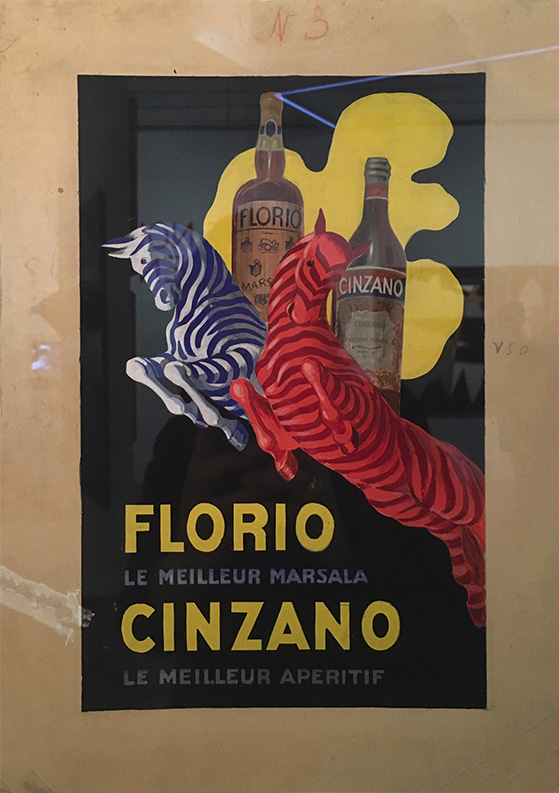 Affiche Florio et Cinzano