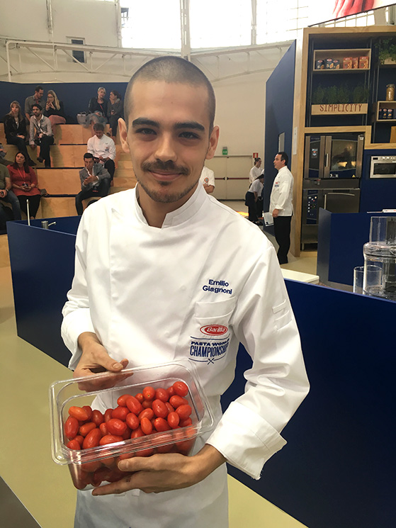 Emilio Giagnoni et les tomates fraiches