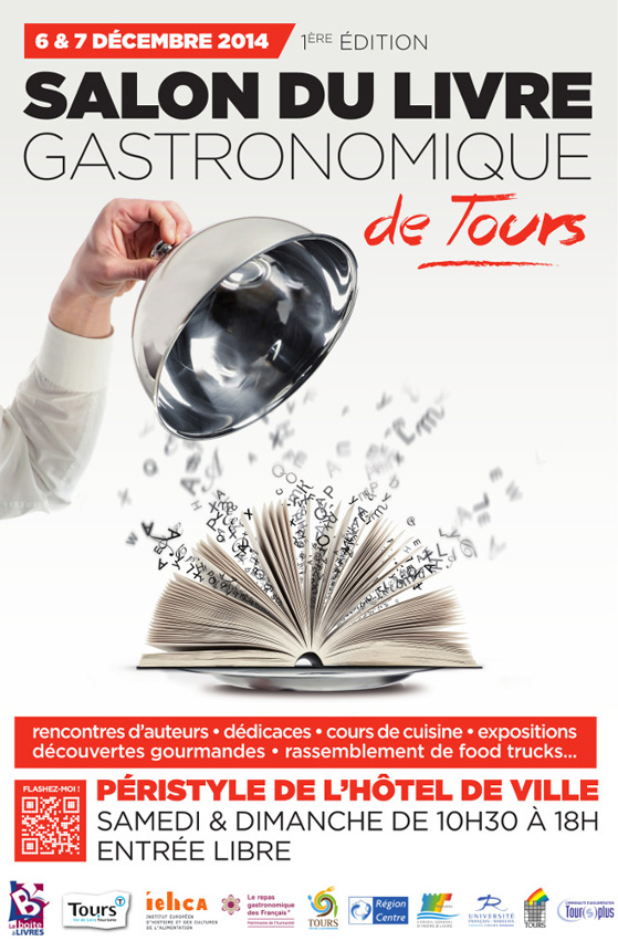 Affiche du Salon du Livre Gastronomique à Tours