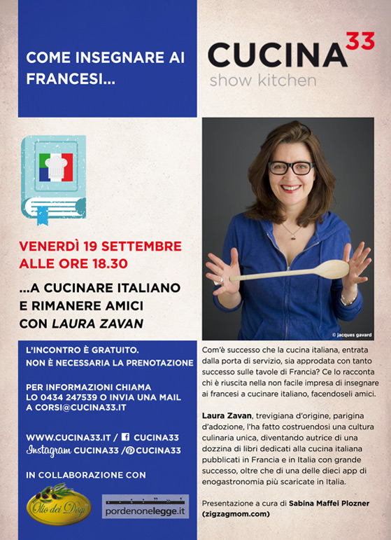 L'invitation pour la présentation de Laura Zavan à Pordenone Legge