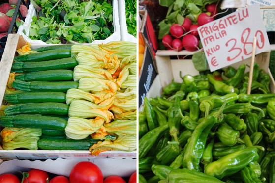 Marché de Venise, légumes