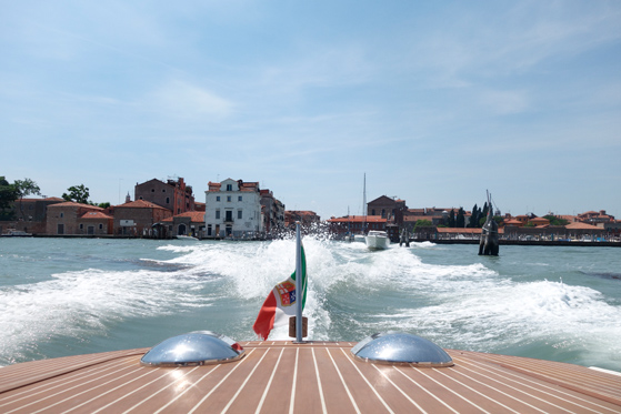 Vue de Venise du bateau