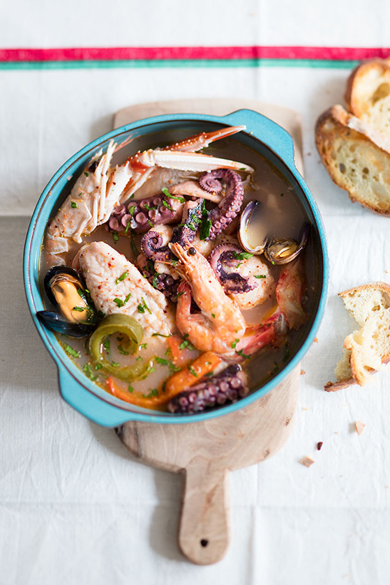 Bouillon de poisson, recette de Laura Zavan