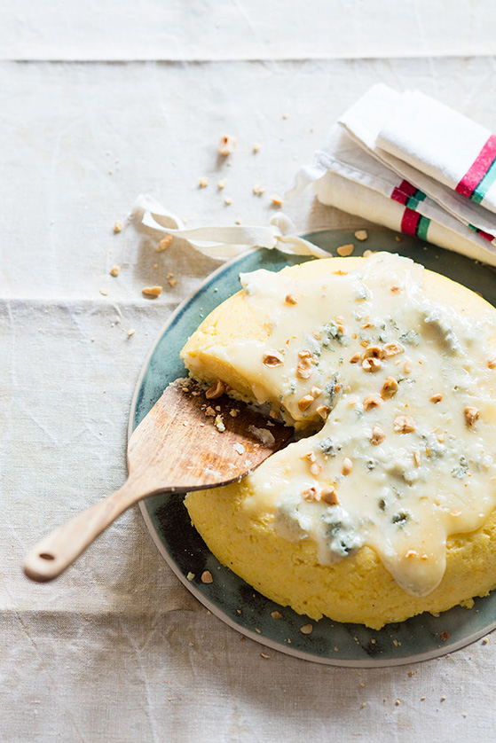 Polenta au gorgonzola, recette de Laura Zavan