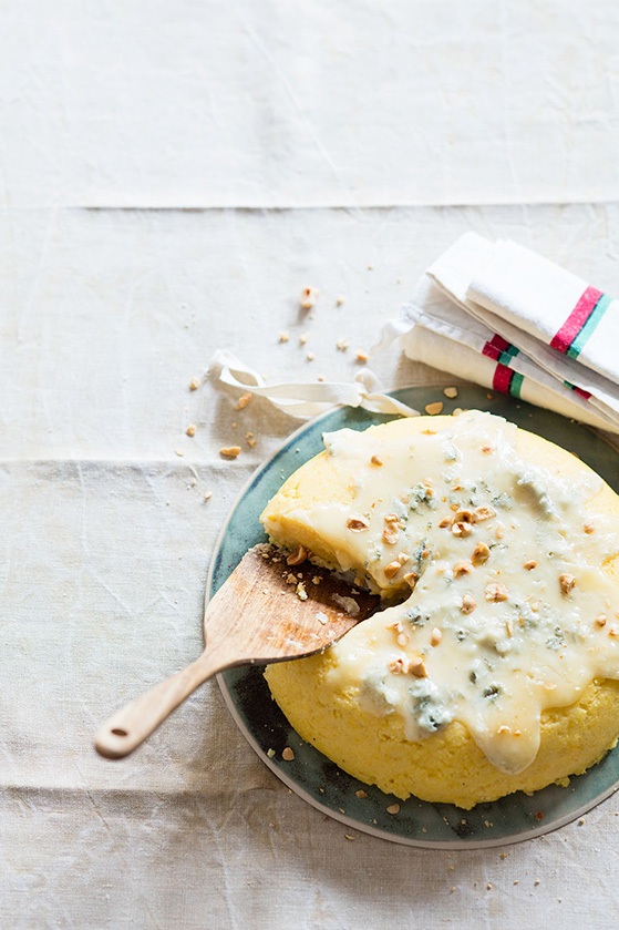 Polenta au gorgonzola, recette de Laura Zavan