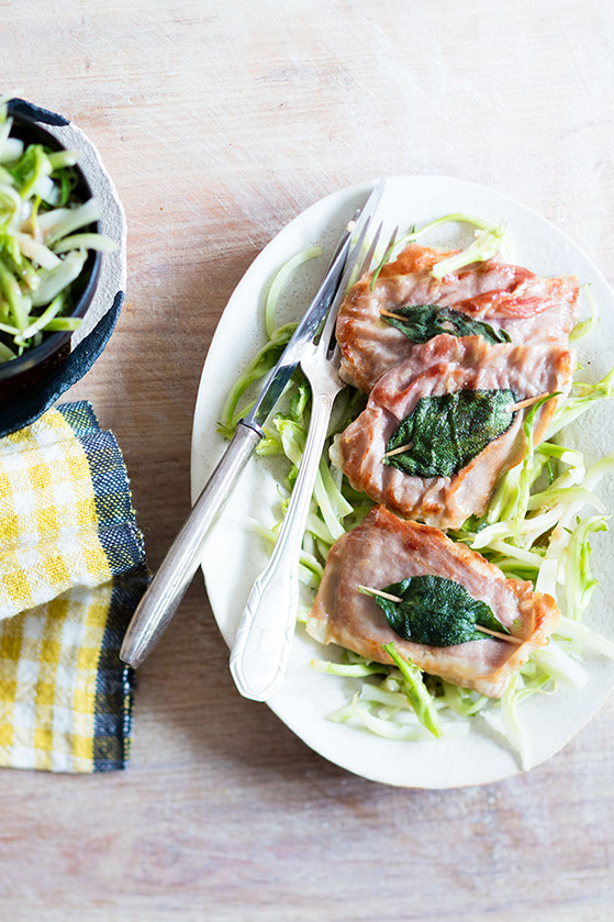 Salade puntarella à la romaine ( sauce anchois vinaigre huile d