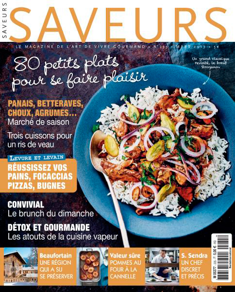 Couverture de Saveurs n°235, février 2017