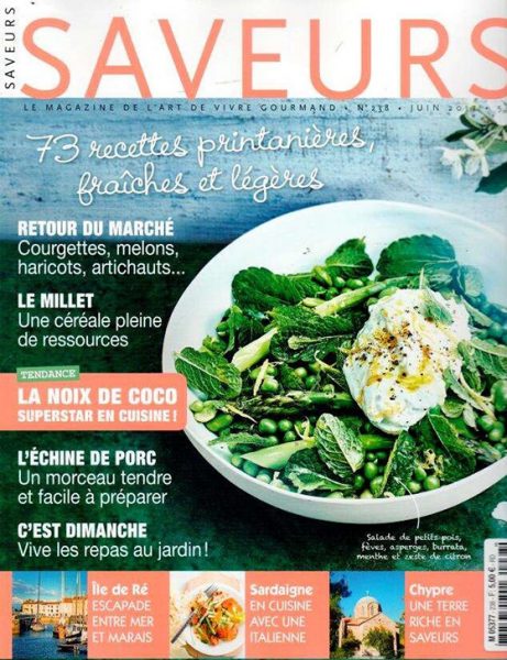 Couverture de Saveurs magazine n°238