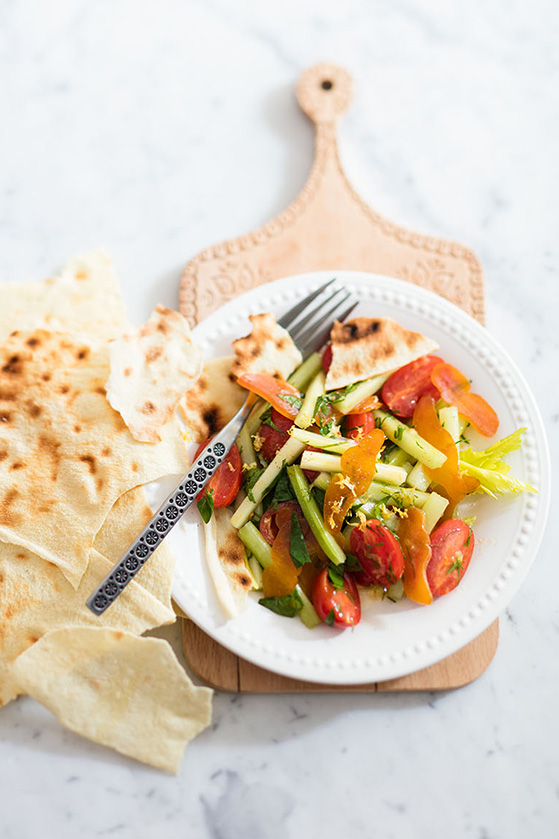 Salade de potargue, recette de Laura Zavan