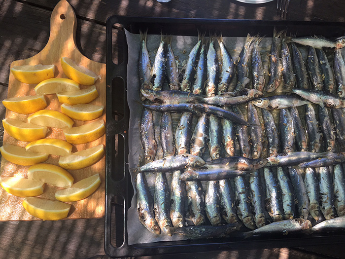 Sardines au four, recette de Laura Zavan