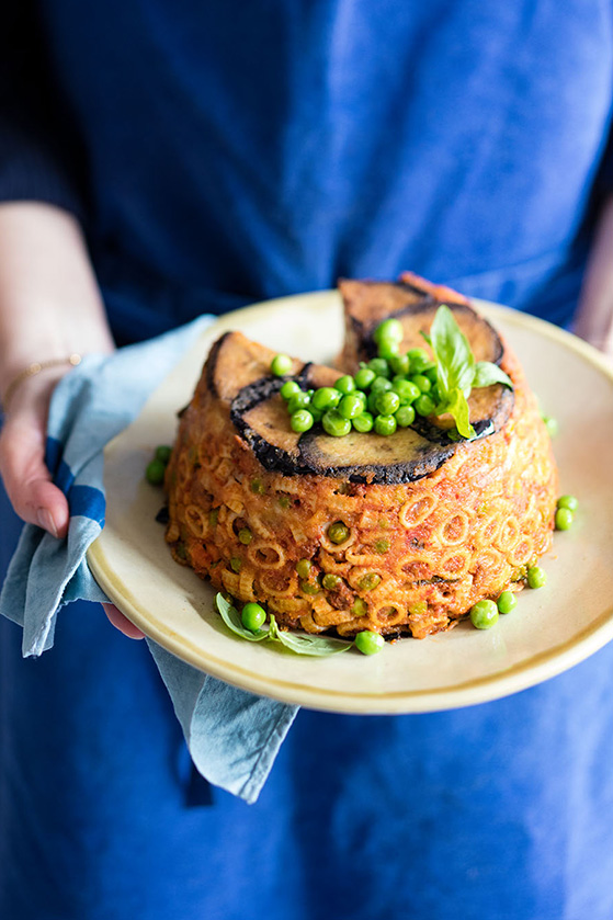 Timbale de pâtes, recette de Laura Zavan