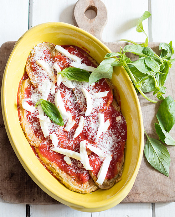 Aubergines à la parmigiana, recette de Laura Zavan