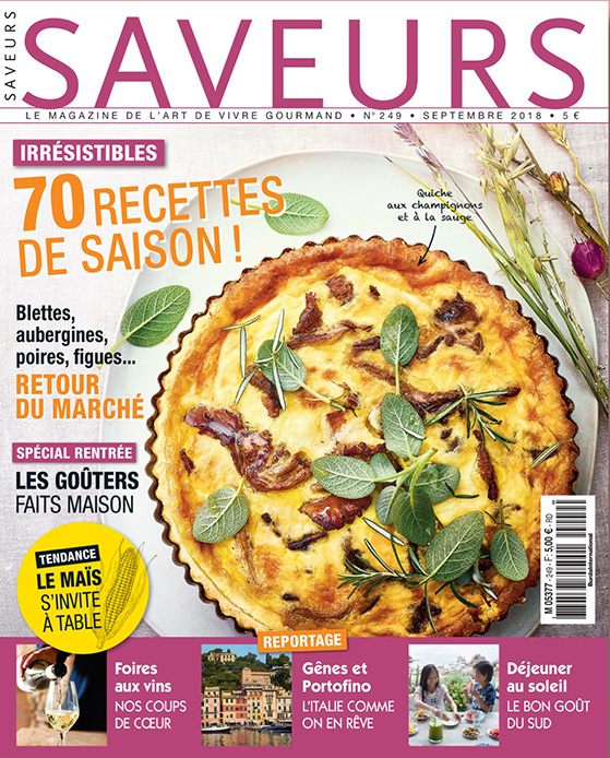 Saveurs n°249, couverture