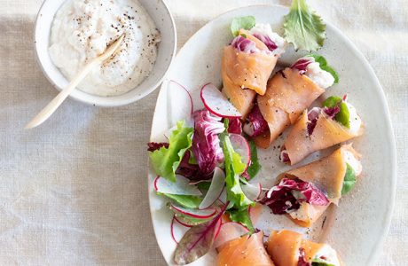 Truite fumée à la ricotta et raifort, recette de Laura Zavan