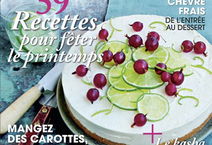 Saveurs magazine, couverture avril 2020