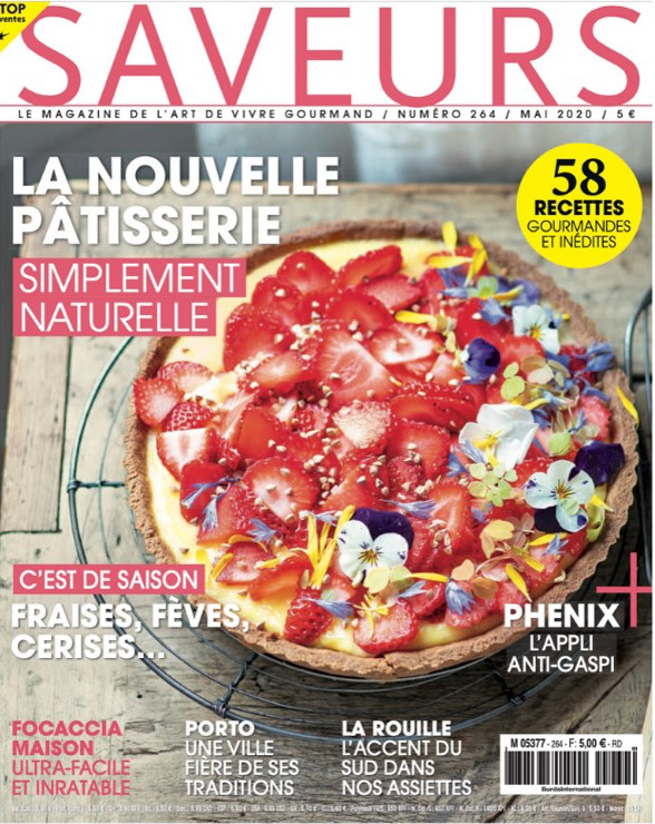 Saveurs magazine, couverture mai 2020