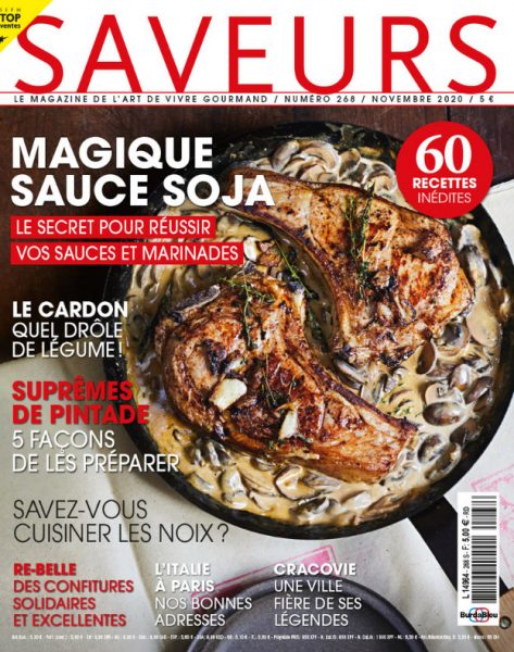 Couverture magazine Saveurs n°268