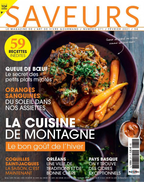 Couverture de Saveurs Magazine n°271