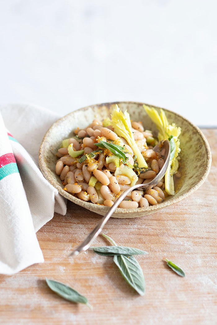 Salade d'haricots blancs, recette de Laura Zavan