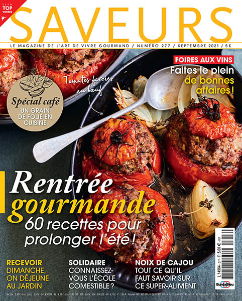 Couverture Saveurs septembre 2021