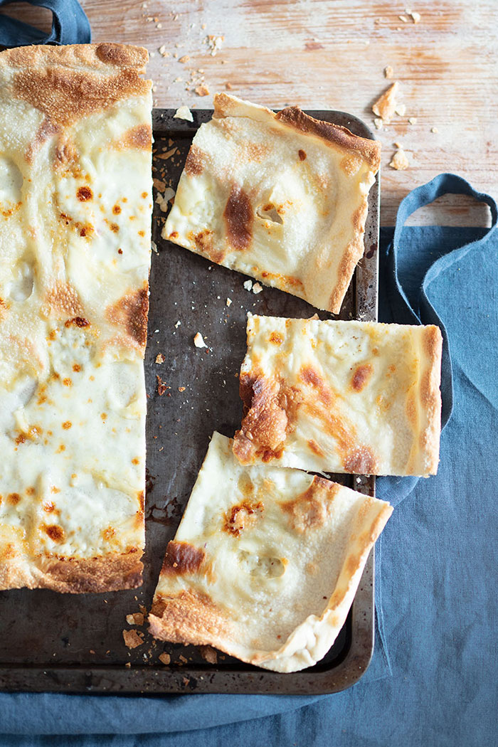 Focaccia au fromage de Recco, recette de Laura Zavan