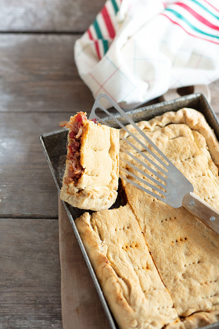 Focaccia aux oignons, recette de Laura Zavan