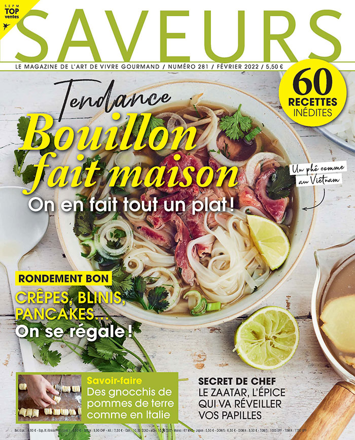 Saveurs février 2022 - Couverture