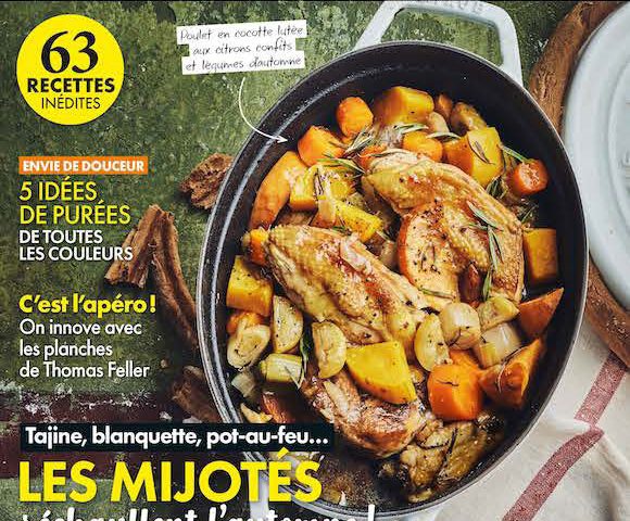 Couverture magazine Saveurs octobre/novembre 2022