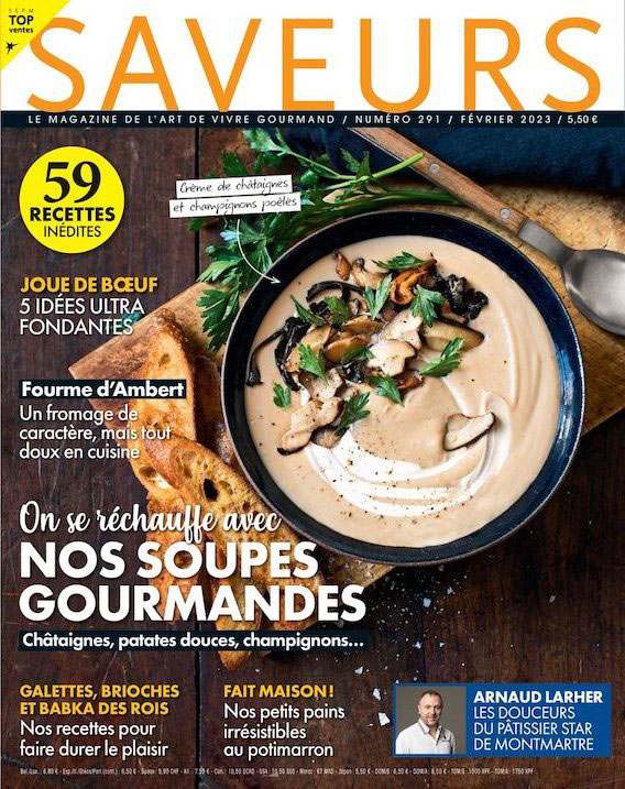 Couverture Saveurs février 2023