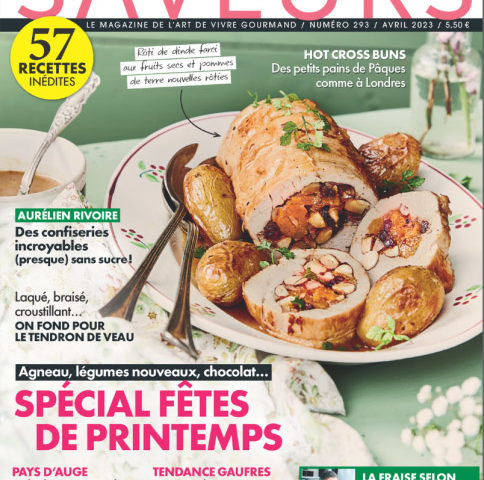 Couverture magazine Saveurs, avril 2023