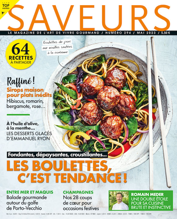 Couverture magazine Saveurs, mai 2023