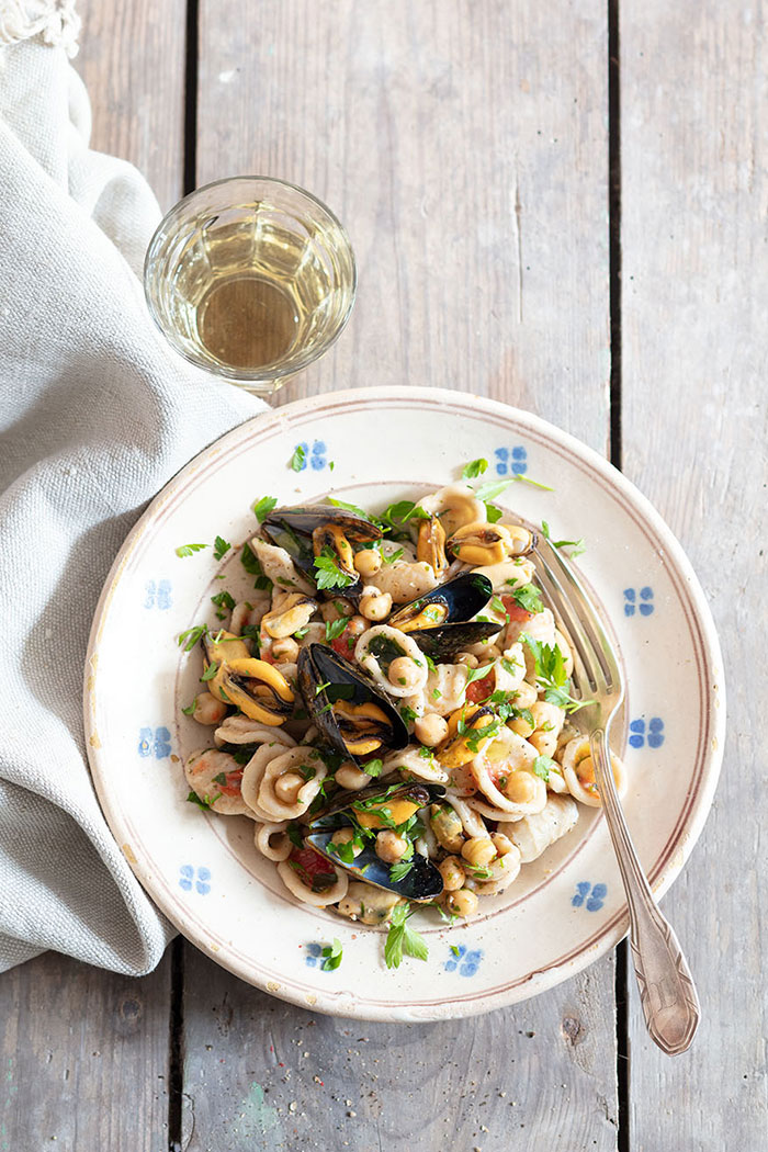 Orecchiette aux moules, recette de Laura Zavan