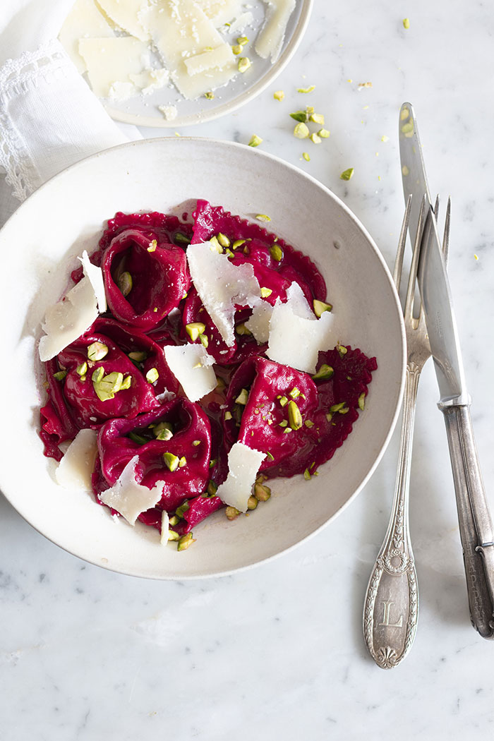 Ravioli rouges, recette de Laura Zavan