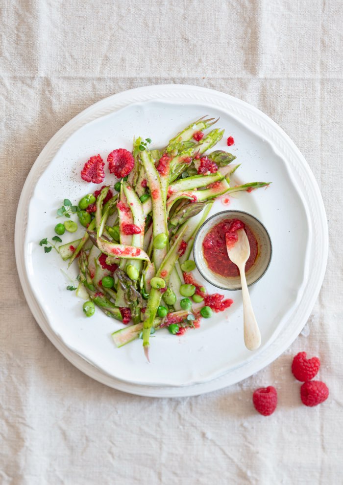 Carpaccio d'asperges, recette de Laura Zavan