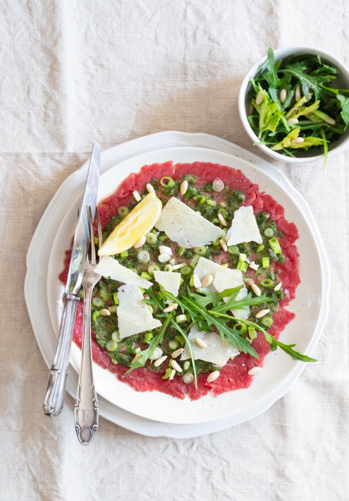 Carpaccio boeuf, recette de Laura Zavan
