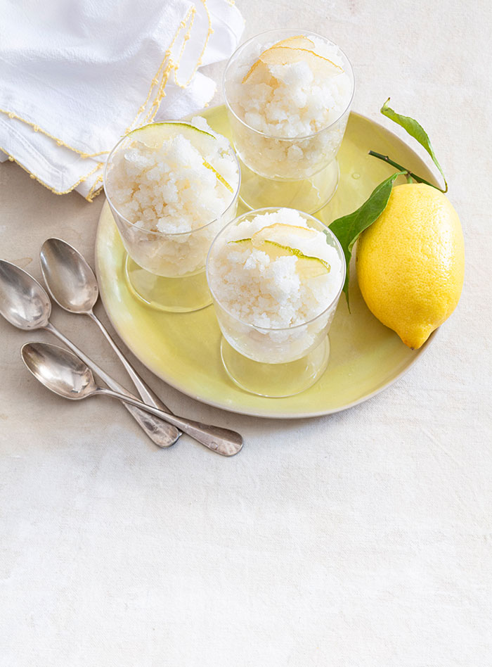 Granité au citron comme en Sicile. Recette de Laura Zavan